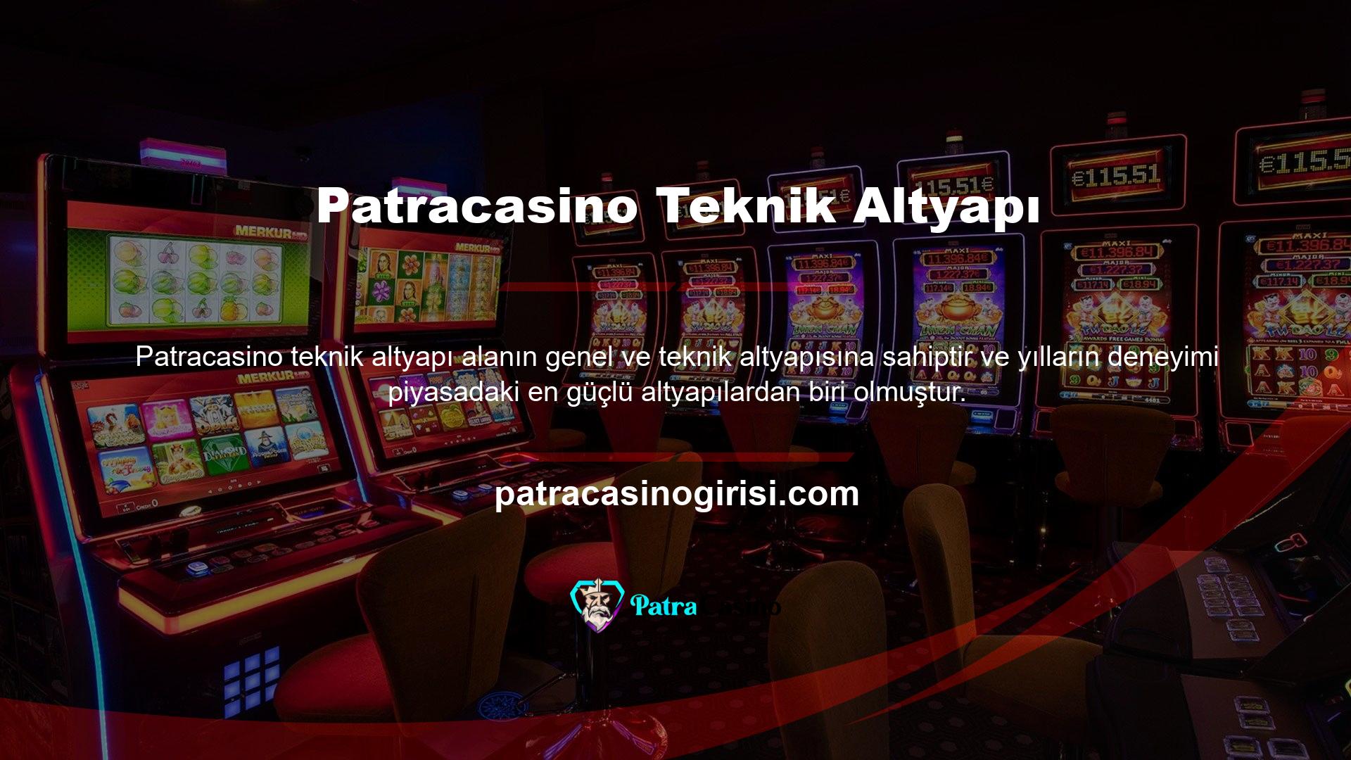 Sitenin sağlam altyapısı sayesinde, kullanıcılar Siteler arasında Patracasino mobil uygulamasına göz atabilir, spor bahisleri yapabilir ve bu işlemleri casino oyunları çalarken çok basit ve rahat bir şekilde gerçekleştirebilir